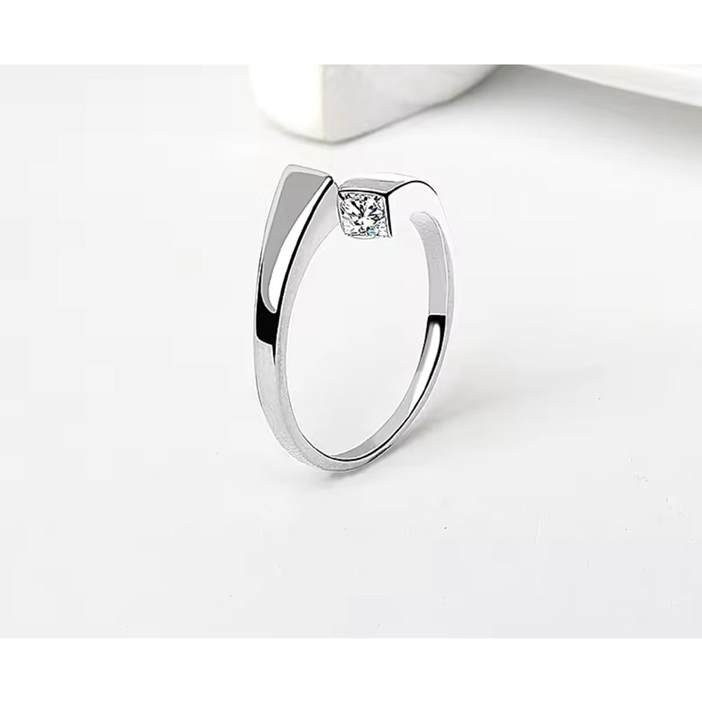 Sparkling Bypass Ring | 14k Over Sterling Silver NEW‎